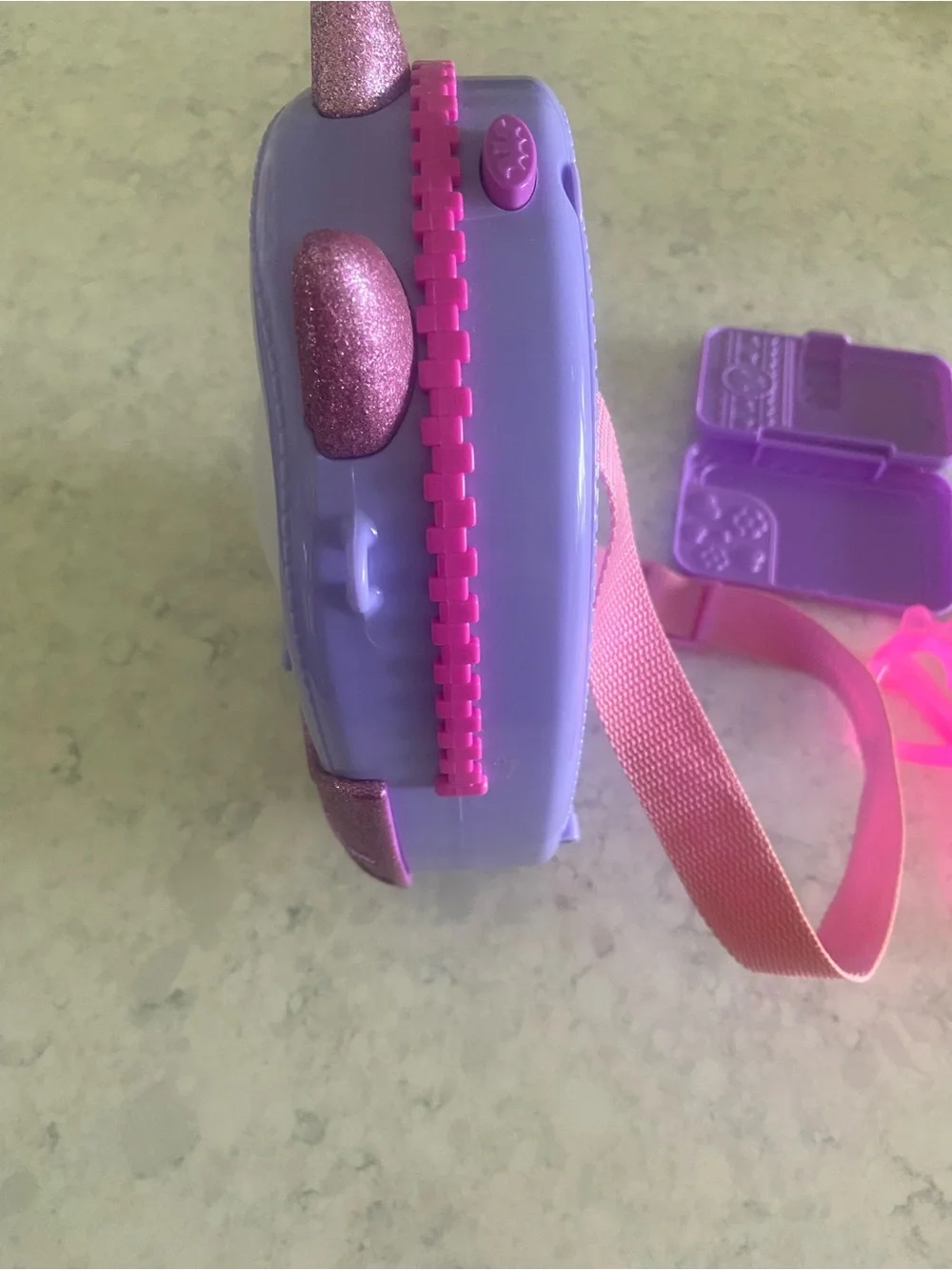Vampirina Disney Purple Glitter Bat Kids toddler Backpack with Accessories